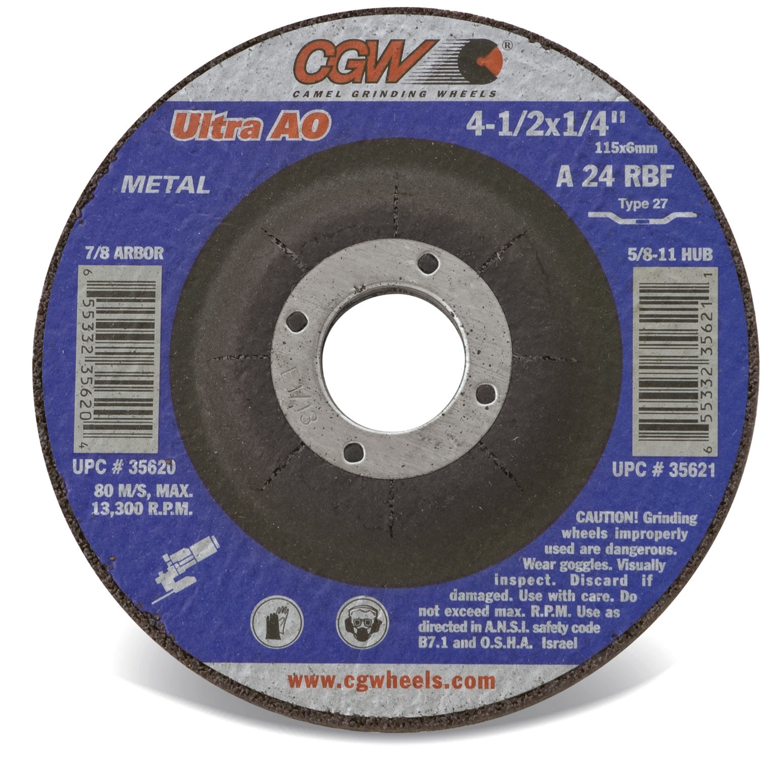 Railroad Tools and Solutions, Inc. CGW Type 27 Grinding Wheel