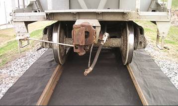 Railroad Track Absorbent Mat - Spilltration® Railway Absorbent Products