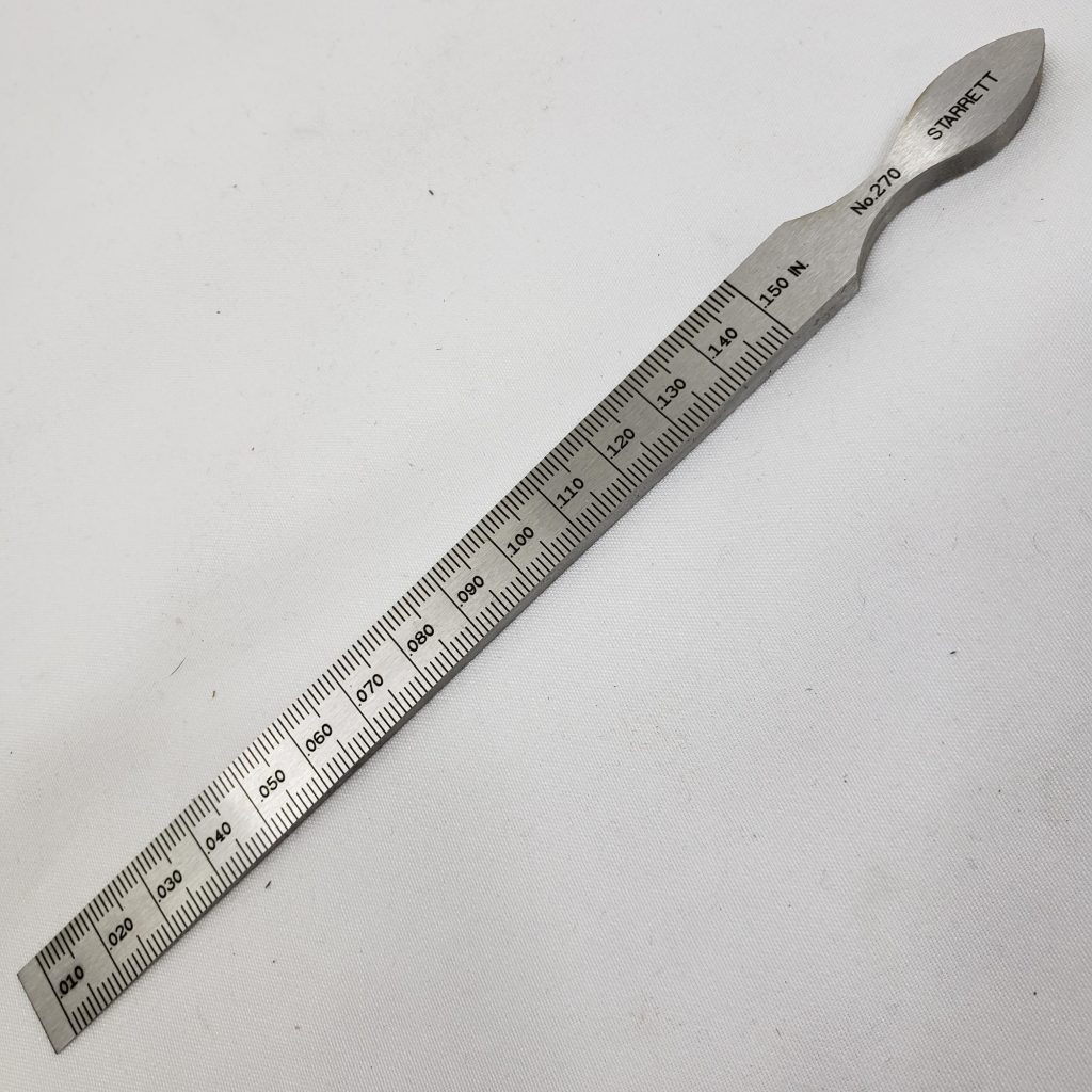 Railroad Tools and Solutions, Inc. TAPER GAUGE, 7/16 WIDE X 6 ¼ LONG, FOR CROWNING Railroad